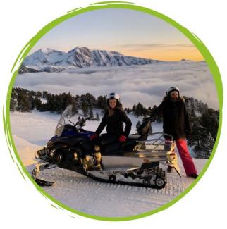MOTONEIGE (duo ou solo) HORS PISTE EN NOCTURNE - CHAMROUSSE