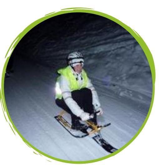 Descente en Luge Nocturne