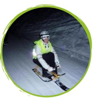 Descente en Luge Nocturne